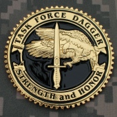 TF Dagger Commemorative Challenge Coin - First Overseas Version: Obverse