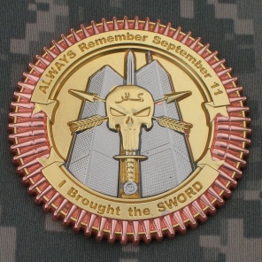TF Dagger Commemorative Challenge Coin - First Overseas Version: Reverse